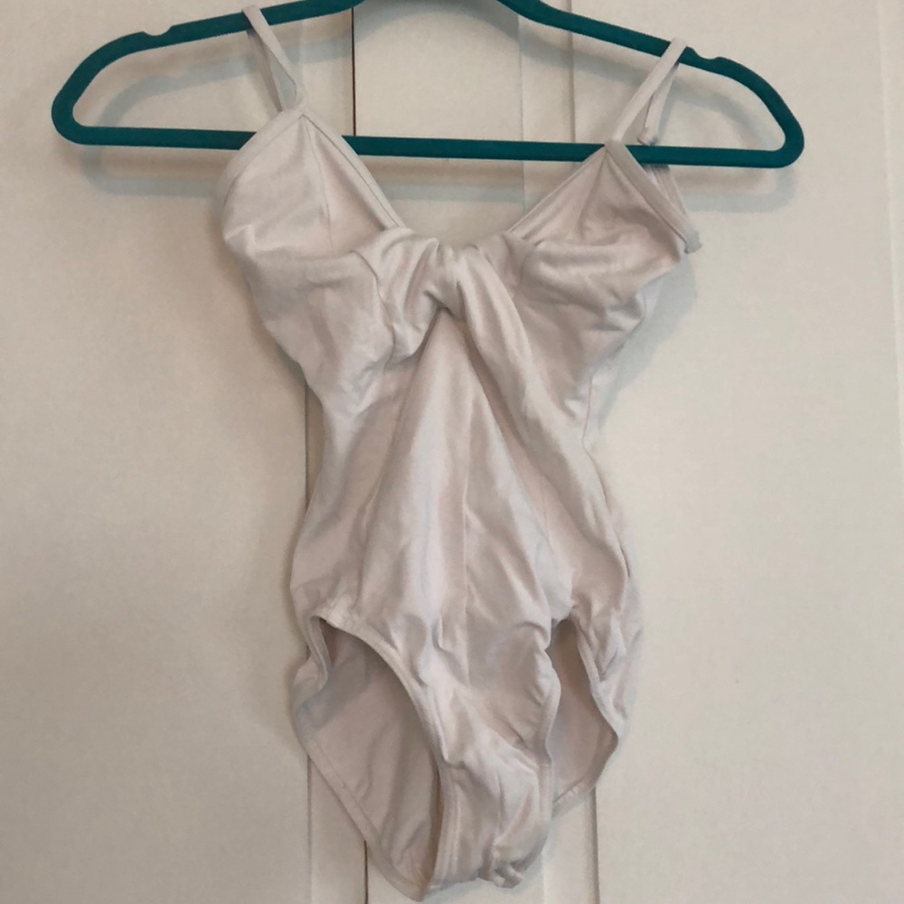 White Capezio camisole leotard. Size S